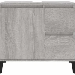 Meuble Wc|zmh Armoire de bain sonoma gris 65x33x60 cm bois d'ingénierie