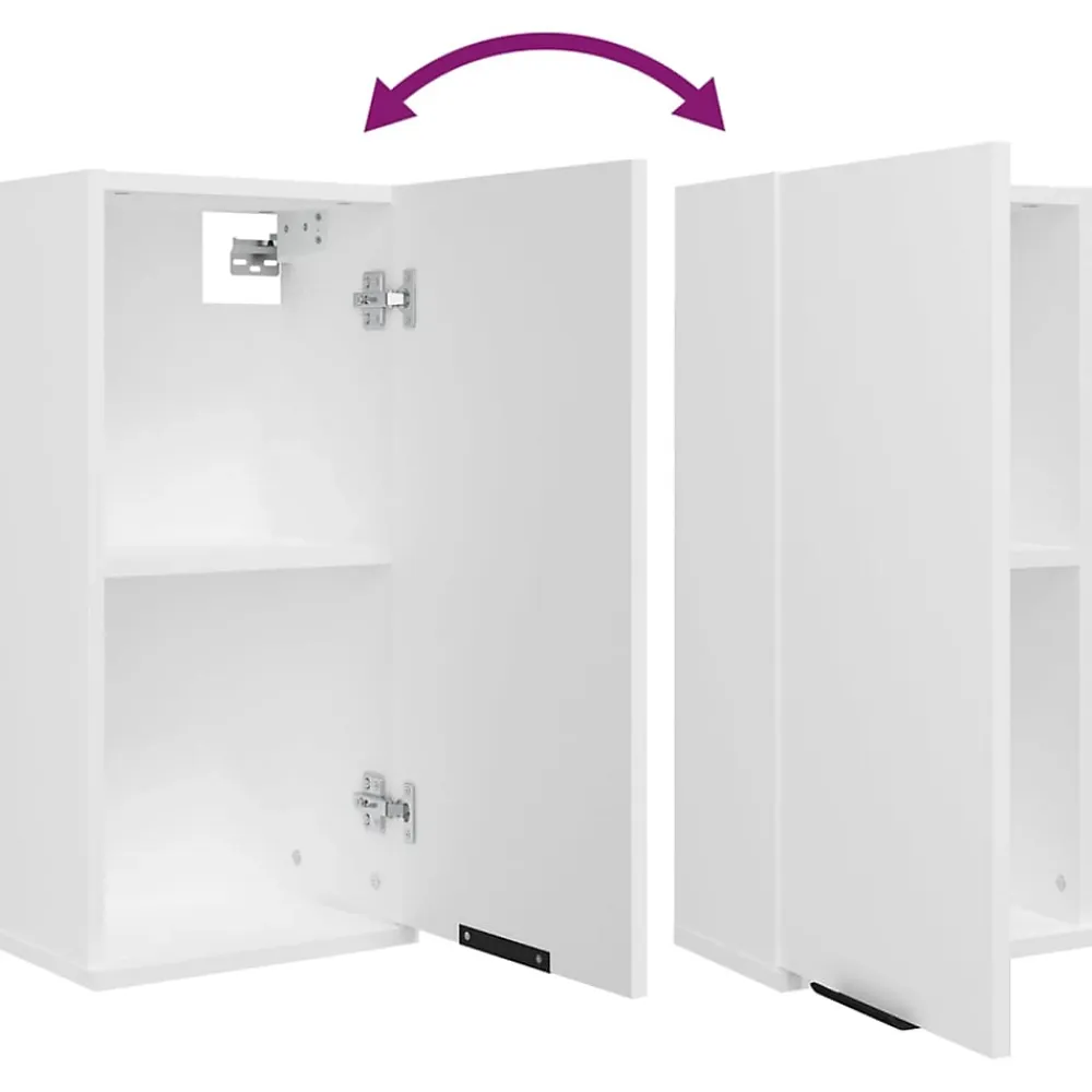 zmh Armoire de salle de bain murale Blanc 32x20x67 cm