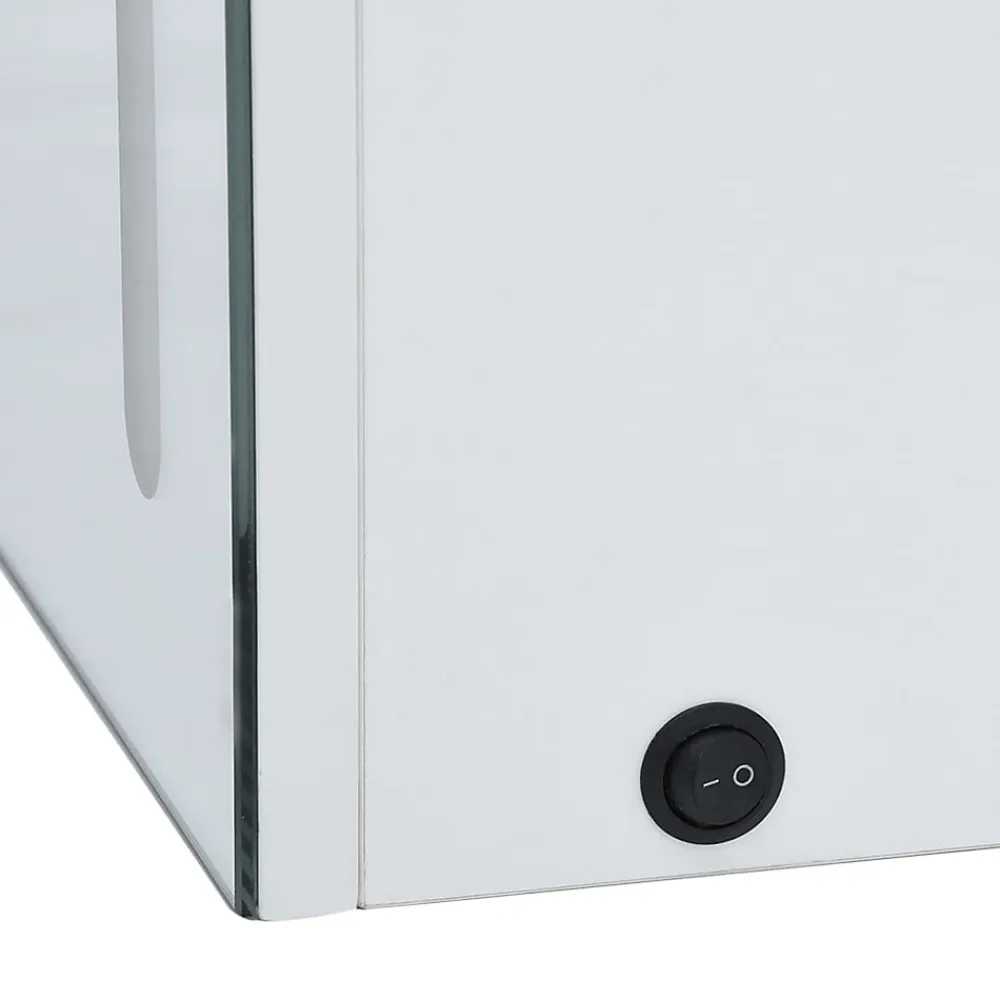 zmh Armoire de salle de bain à miroir LED 60x14x62 cm
