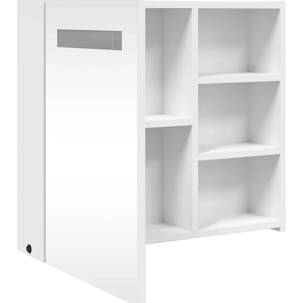 Meuble Wc|zmh Armoire de salle de bain à miroir avec LED blanc 60x13x52 cm