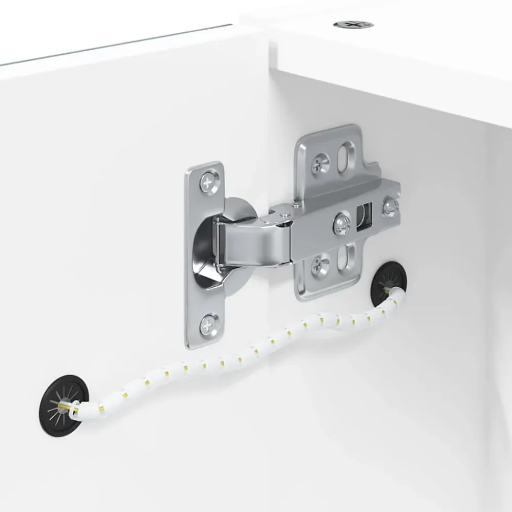 Meuble Wc|zmh Armoire de salle de bain à miroir avec LED blanc 60x13x52 cm