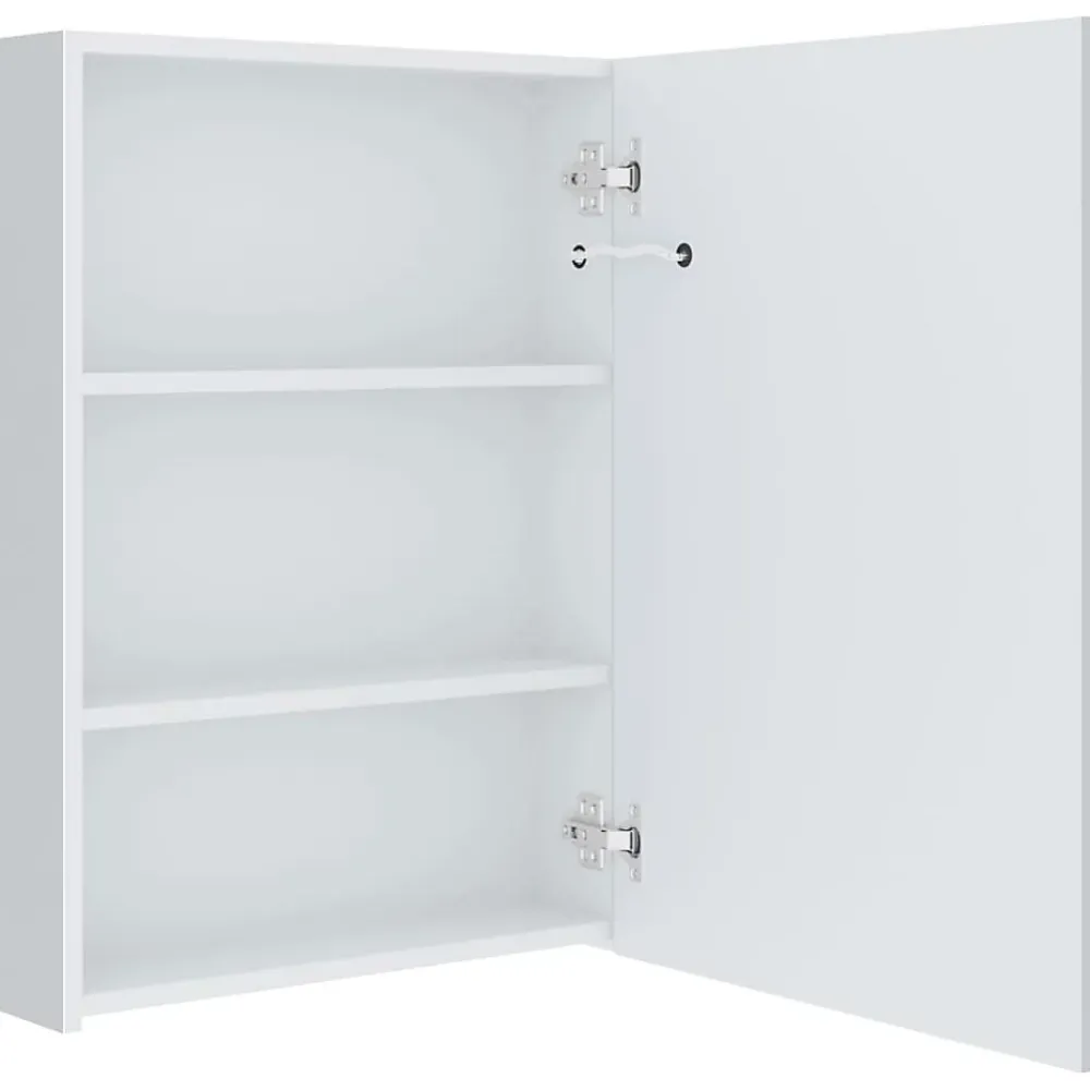 zmh Armoire de salle de bain à miroir LED 50x13x70 cm