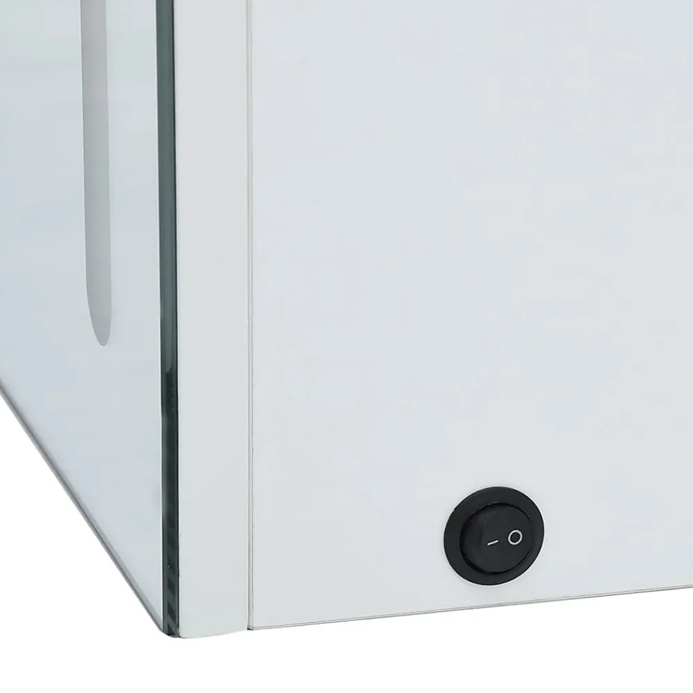 zmh Armoire de salle de bain à miroir LED 50x13x70 cm