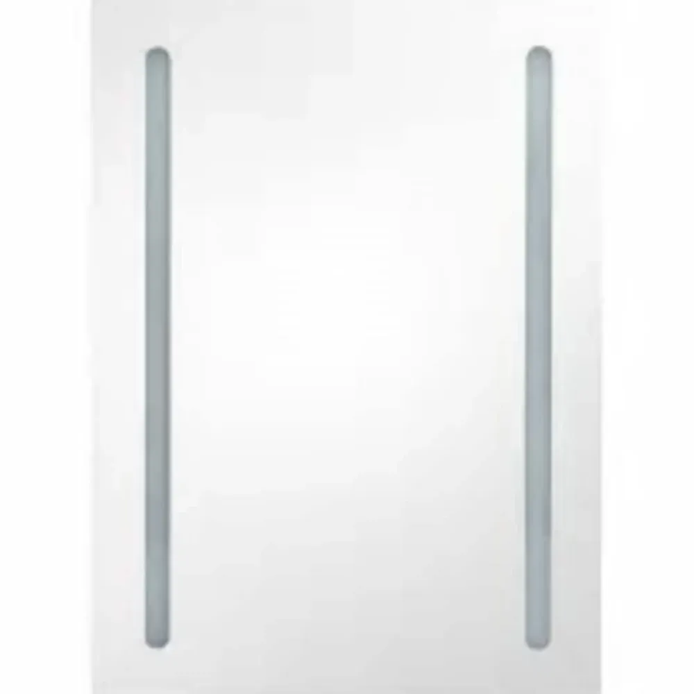 zmh Armoire de salle de bain à miroir LED 50x13x70 cm