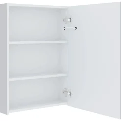 zmh Armoire de salle de bain à miroir LED 50x13x70 cm