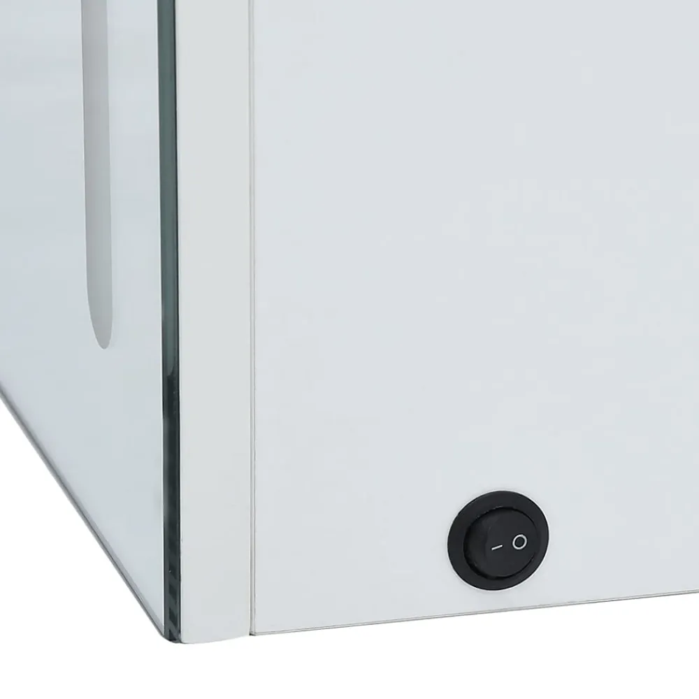 zmh Armoire de salle de bain à miroir LED 80x12,2x68 cm