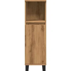 Meuble Wc|zmh Armoire de salle de bain chêne artisanal 30x30x100 cm