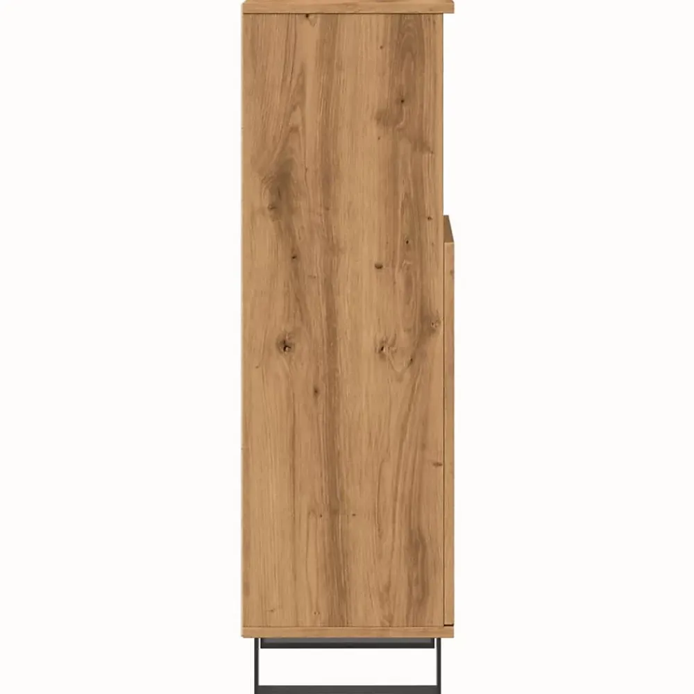 Meuble Wc|zmh Armoire de salle de bain chêne artisanal 30x30x100 cm