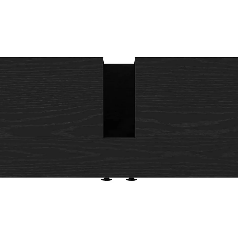 zmh Armoire lavabo de salle de bain chêne noir 60x30x60 cm