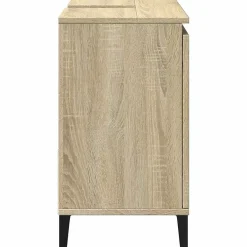 Meuble Wc|zmh Armoire salle de bain chêne sonoma 65x33x60 cm