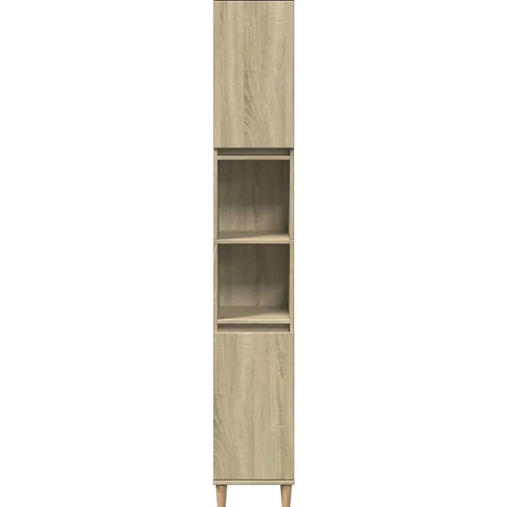 zmh Armoire salle de bain chêne sonoma 30x30x190 cm