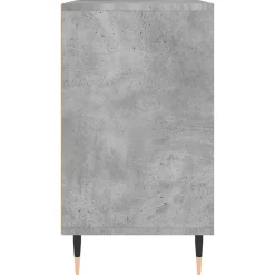 zmh Armoire salle de bain gris béton 80x33x60cm bois d'ingénierie