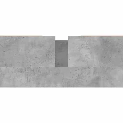 zmh Armoire salle de bain gris béton 80x33x60cm bois d'ingénierie