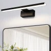 zmh Lampe Miroir LED Noire 30CM IP44 pour Salle de Bain - Éclairage Sûr et Élégant