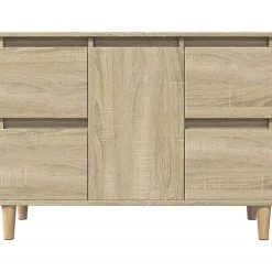 zmh Meuble d'évier chêne sonoma 80x33x60 cm bois d'ingénierie
