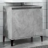 Meuble Wc|zmh Meuble d'évier gris béton 58x33x60 cm bois d'ingénierie
