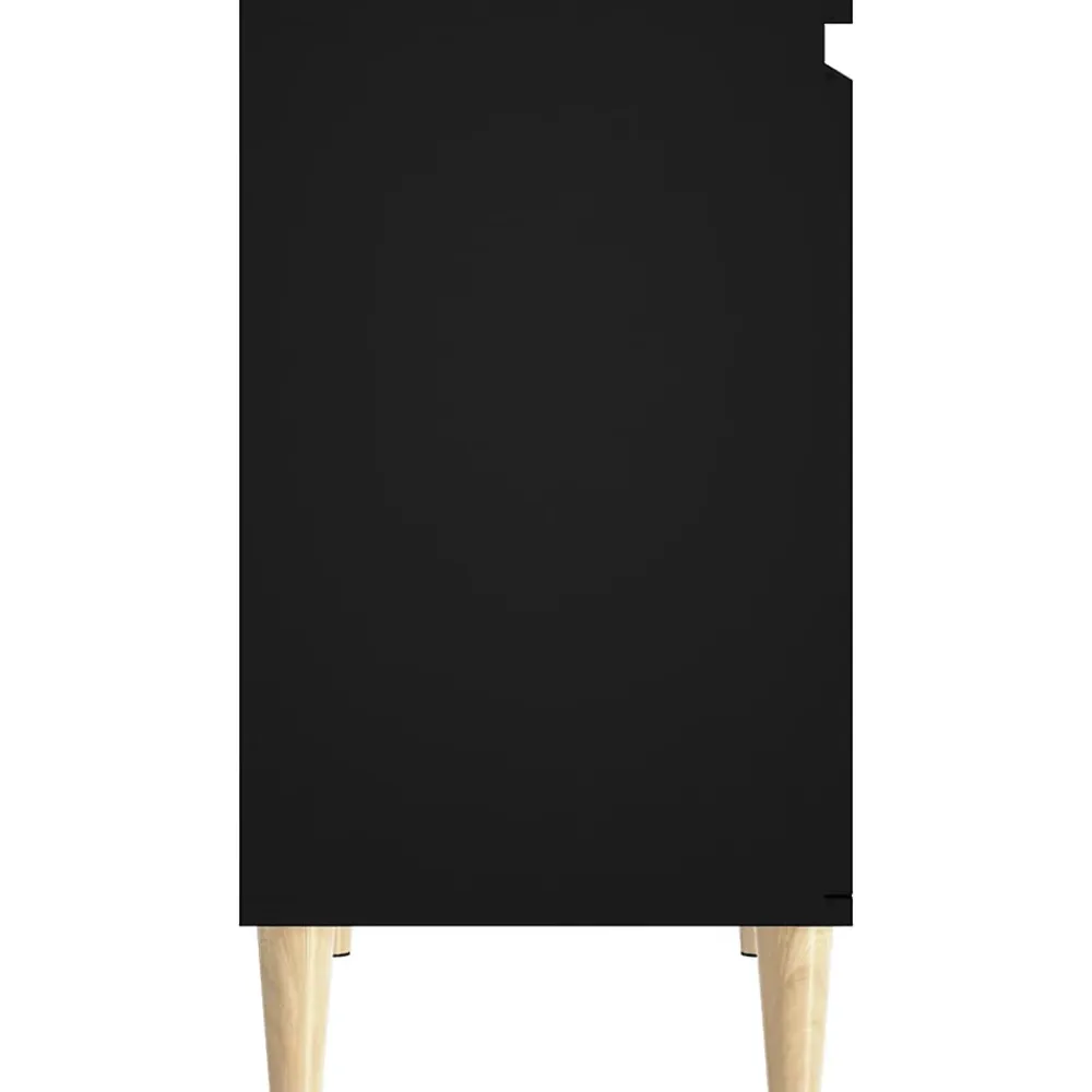 zmh Meuble d'évier noir 58x33x60 cm bois d'ingénierie