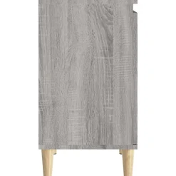 Meuble Wc|zmh Meuble d'évier sonoma gris 58x33x60 cm bois d'ingénierie