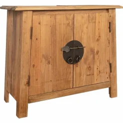 Meuble Wc|zmh Meuble-lavabo de salle de bains pin massif 70x32x63 cm