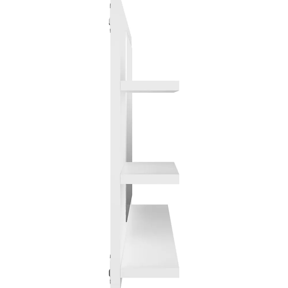 Meuble Wc|zmh Miroir de salle de bain blanc 90x10,5x45 cm